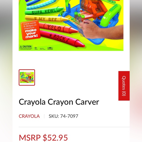 NEW! CRAYOLA Motorized Crayon Carver - Personalize & Engrave Crayons!COLLECTIBLE - Picture 9 of 9